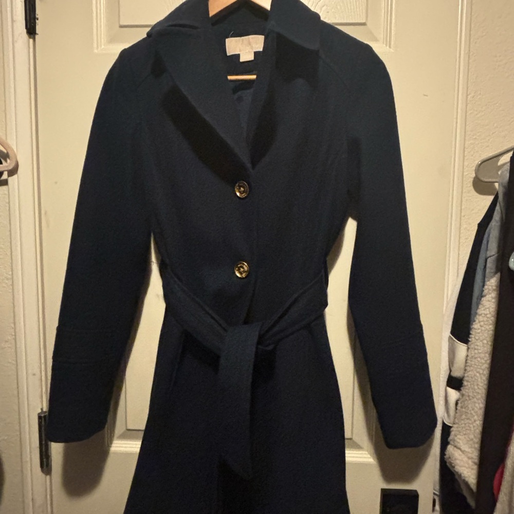 Michael Kors Dark Blue Pea Coat